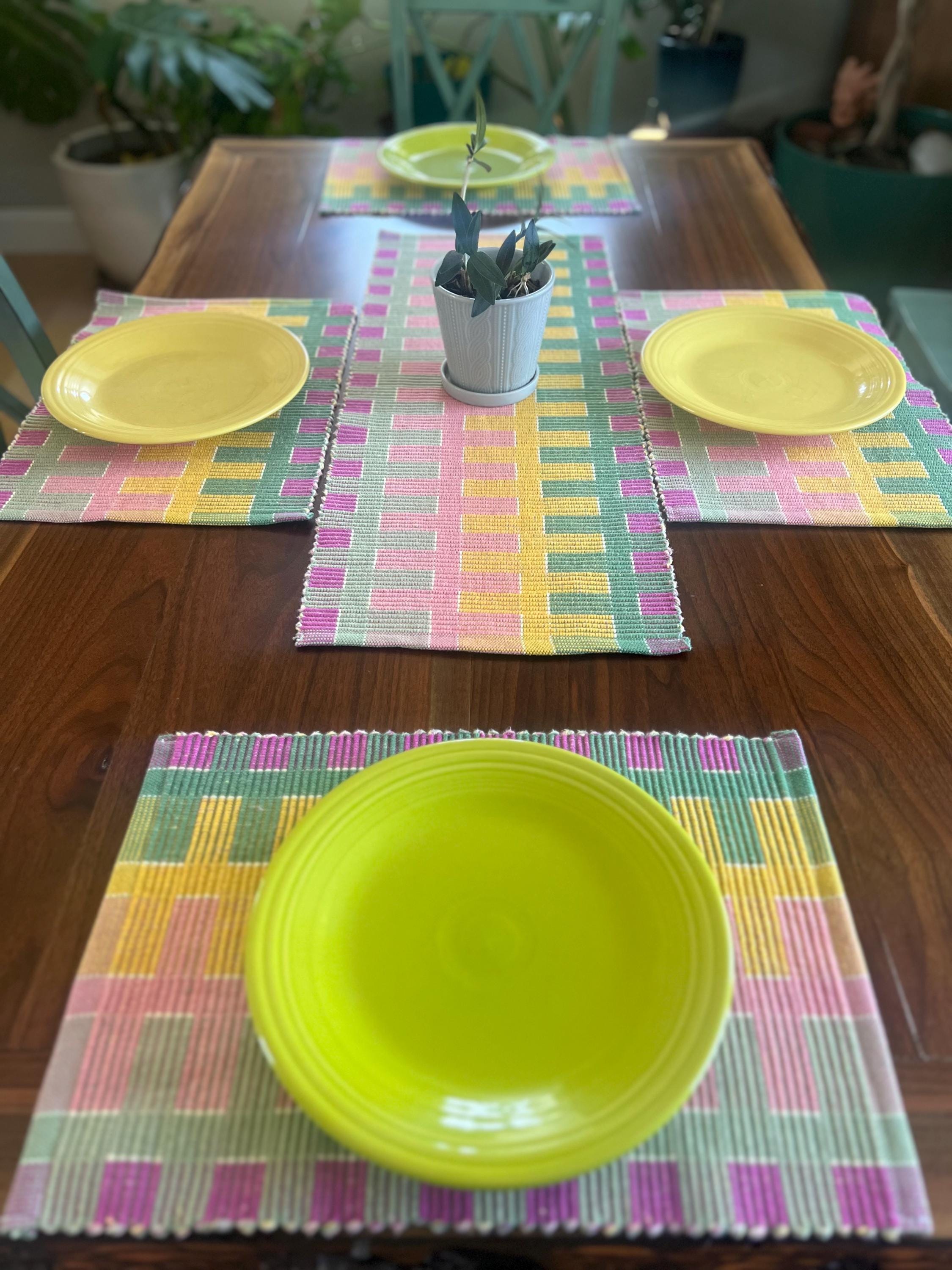 Cotton Table Runner • Tulip Fields